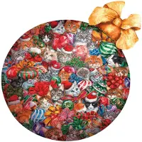 Sunsout Puzzle Chats Ornement de Noël - 750 pièces Puzzle
