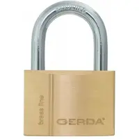 Gerda REAR BRASS 50mm 2pcs 5 KEYS BLISTER