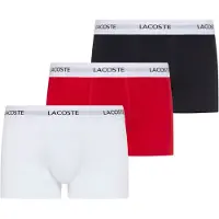 Lacoste Boxers bleu foncé / rouge feu / blanc