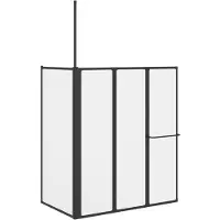 vidaXL Paroi de douche blanche 120 x 70 x 137 cm Aluminium