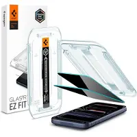 Spigen Protection d'écran en verre trempé GLAStR Privacy Applicator - lot de 2 Apple iPhone 17 / 17 Pro / 16 Pro