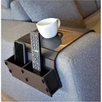 Optimus ARKITEKT EX : table d'appoint pliable en bois avec support pour télécommande, 28 x 50