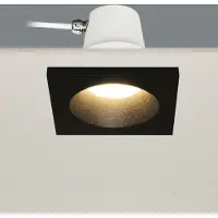 Artdelight Bados - spot encastrable 1L - 95 x 95 mm, Ø 84 mm encastrable - IP65 - noir