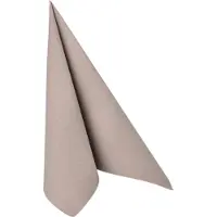 Papstar Serviettes Royal Collection, 5 x 50 pièces, 1/4-plié, aspect tissu, 400 x 400 mm, papier, gris