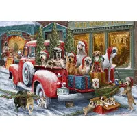 Bluebird Puzzle Puzzle Dogs on Truck - 1000 pièces