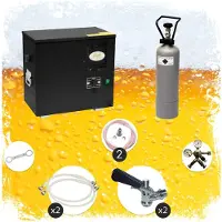 Ich-zapfe Système de tirage de bière AS-40 à 2 conduites avec refroidisseur à eau, sous comptoir, gamme Green Line, kit complet
