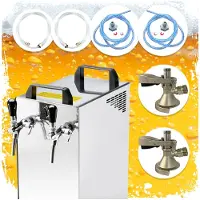 Ich-zapfe Tireuse à Bière Pro 2 Bacs en Acier Inox avec Refroidissement Rapide