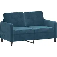 vidaXL Ensemble de canapés 3 pièces avec coussins bleu velours