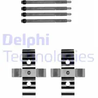 Delphi Kit d'accessoires, plaquette de frein LX0702