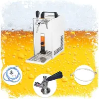 Ich-zapfe Ensemble complet Tireuse a biere avec pompe à membrane - PYGMY 20/K machine a biere, pompe a biere 1 ligne, 25 litres/h, Green Line, KEG: Type S