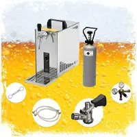 Ich-zapfe Ensemble complet Tireuse a biere - PYGMY 25 machine a biere, pompe a biere 1 ligne, 35 litres/h, professionnelle, Green Line, KEG: NC adaptateur