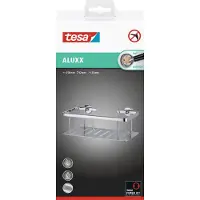 TESA Panier de douche ALUXX avec solution adhésive sans perçage (12.50 x 25 x 9.20 cm)