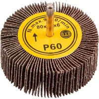 GRUPA TOPEX Roue à lamelles avec tige, 80 x 30 mm, K60