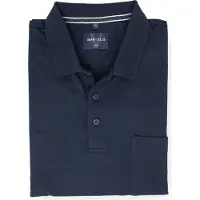 MARVELIS Homme Marvelis Casual Regular Fit Polo marine, Unicolore