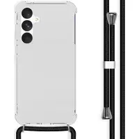 IMoshion Coque arrière Transparente avec cordon pour Samsung Galaxy A55 - Noir