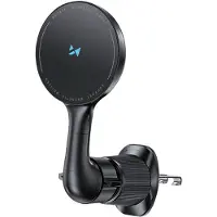 Wozinsky WCT5-6S4Y Car Holder with Qi/MagSafe 15W Inductive Charger for Air Vent - Black, Adaptateur pour véhicule, Noir