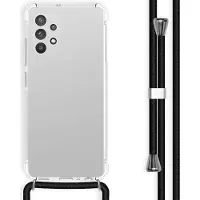IMoshion Coque arrière Transparente avec cordon Samsung Galaxy A32 (4G) - Noir