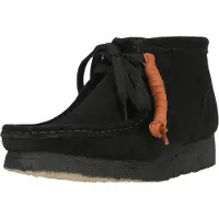 Clarks Chaussure à lacets 'Wallabee Boot' noir