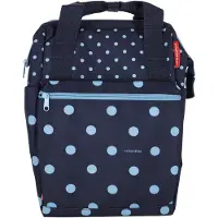 Klickfix sac ROOMY GT 25x40x17cm, bleu à pois, 12ltr,1000g, bleu foncé
