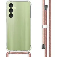 IMoshion Coque arrière Transparente avec cordon Samsung Galaxy A35 - Rose Doré