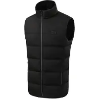 INF Gilet chauffant avec 9 zones de chauffage Noir 4XL