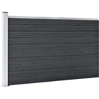 vidaXL Clôture de jardin WPC 175x105 cm Gris