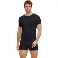 Falke W Chemise à manches courtes, noir, taille M
