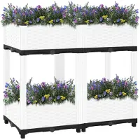 vidaXL Hochbeet 80x40x71 cm Polypropylen