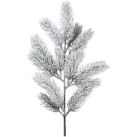 Christmas Decoration Branche de sapin avec neige 50cm PE moulage par injection artificiel vert / blanc