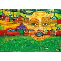 Bluebird Puzzle Puzzle Hundertwasser - Irinaland over the Balkans, 1969 - 1000 pièces