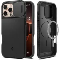 Spigen Optik Armor Mag case with MagSafe pour iPhone 16 Pro Max - noir