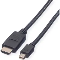 Value Câble Mini DisplayPort, Mini DP-HDTV, ST/ST, noir, 4,5 m