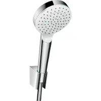 Hansgrohe Crometta 1jet Porter Set 1,25 m, blanc/chrome, 1 pièce.