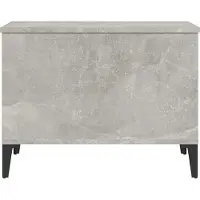 vidaXL Table basse gris béton 60x44,5x45 cm Bois composite