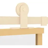 vidaXL Porte coulissante Golden 90x205 cm ESG-verre clair et aluminium
