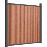 vidaXL Élément de clôture brun 1045x186 cm WPC