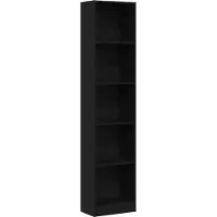 vidaXL Bibliothèque En Chêne Noir 40 X 24 X 176 Cm Bois D'ingénierie