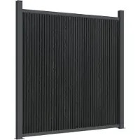 vidaXL Élément de clôture Gris 1737x186 cm WPC