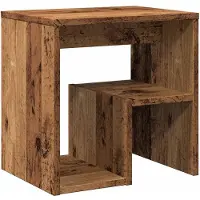 vidaXL Table de chevet vieux bois 40x30x40 cm bois d'ingénierie