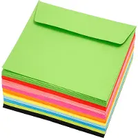 Creativ Company Enveloppes couleur - assortiment, taille 16x16 cm, 80 g, couleurs assorties, 100pcs.