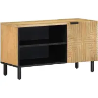 vidaXL Armoire TV Marron 80x31,5x46 cm Bois massif Mango