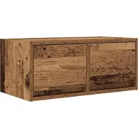 vidaXL Armoire TV aspect bois ancien 60x31x25,5 cm Matériau dérivé du bois