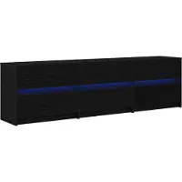 vidaXL Éléments TV 2 pcs Noir imitation chêne 180 x 34 x 50 cm