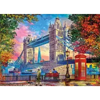 Gibsons , le charme des puzzles anciens Puzzle Dégagement Du Ciel Au-Dessus Du Tower Bridge - 1000 pièces
