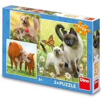 Dino Bikes FAMILLE 3x55 Puzzle