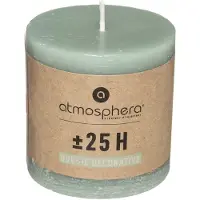 Atmosphera Bougie Ronde Rustique Vert Eucalyptus D 6.7 cm