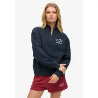 Superdry Sweat-shirt 'Athletic Essentials' marine / blanc