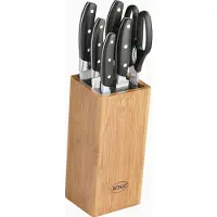Rösle Bloc à couteaux en bambou Cuisine équipé (7 pcs.)