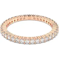 Swarovski Vittore Bague ronde or blanc rose, (52)