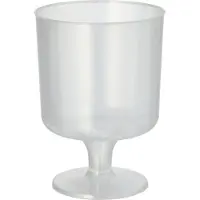 Papstar 89728 Verre à vin rouge réutilisable PP, 0,2 l, translucide, 10 pièces